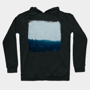 Forest Blues - Blue Tinted Foggy Woods Hoodie